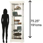 Howard Miller 680674 Meuble vitrine Brantley Iv 680674 Lin vieilli
