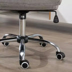 Chaise de bureau Vinsetto à dossier haut, fauteuil de direction ergonomique pour ordinateur avec hauteur réglable, rembourrage épais pour la tête et accoudoirs - Gris