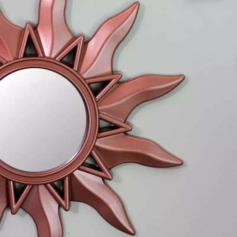 Northlight Ensemble de 3 mini-miroirs ronds Mayan Sunburst cuivre mat 9.5