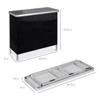 Table de bar portable escamotable Best Choice Products pour l'intérieur/extérieur, les fêtes, les pique-niques avec étui de transport, jupe amovible