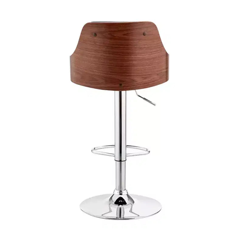 Tabouret de bar réglable Asher, hauteur comptoir, avec finition chromée et similicuir - Armen Living