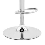 Tabouret de bar réglable Asher, hauteur comptoir, avec finition chromée et similicuir - Armen Living
