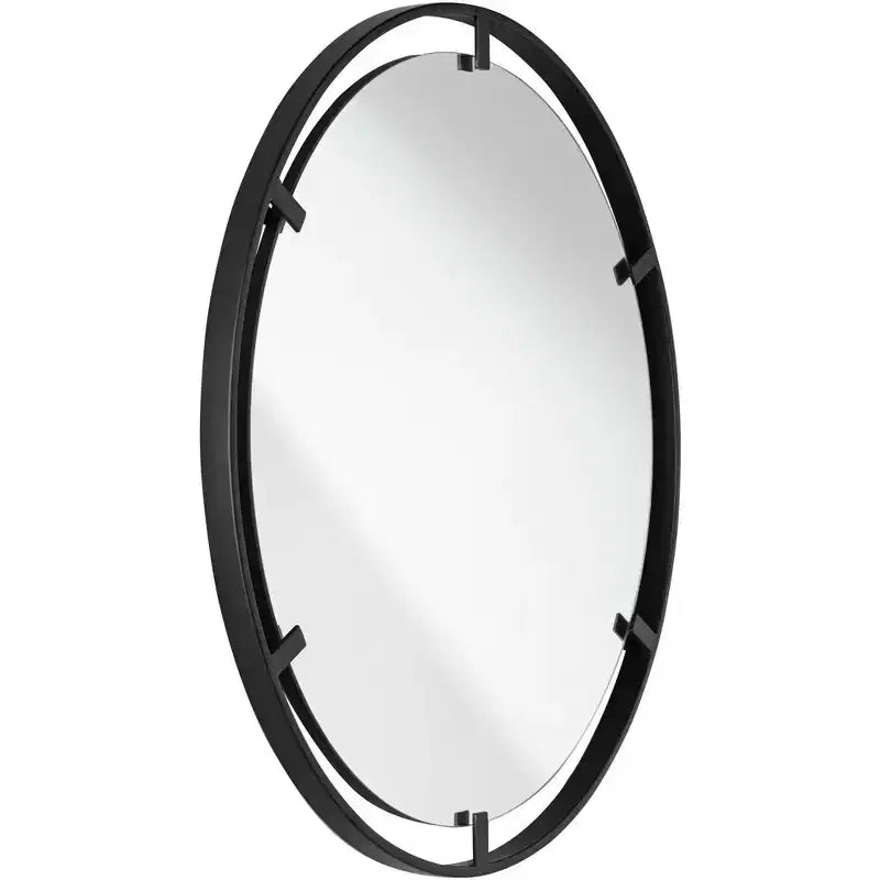 Miroir Mural Décoratif Rond Starbird Uttermost, Moderne en Métal Noir Ajouré, 76 cm de Large pour Salle de Bain, Chambre, Salon, Bureau à Domicile