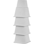 Pieds de lit réglables – Rehausseurs de meubles robustes lot de 4, hauteurs de 8, 5 ou 3 pouces pour rehausseurs de table, rehausseurs de cadre de lit en blanc Homeitusa