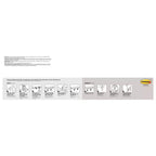 Corniche murale Command avec 10 languettes de fixation