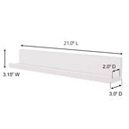 Corniche murale Command avec 10 languettes de fixation