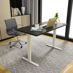 Plateau de table universel Costway pour cadre de bureau standard et assis-debout, noir