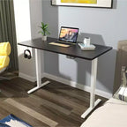 Plateau de table universel Costway pour cadre de bureau standard et assis-debout, noir