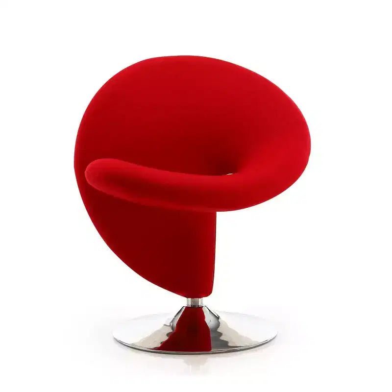Fauteuil pivotant en mélange de laine bouclée - Manhattan Comfort
