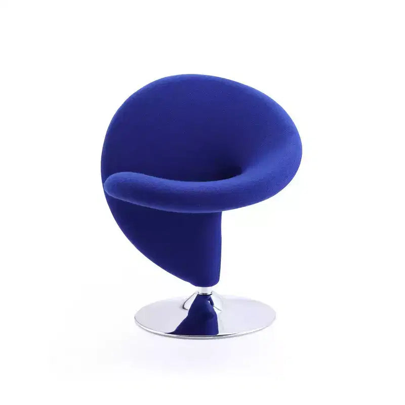 Fauteuil pivotant en mélange de laine bouclée - Manhattan Comfort