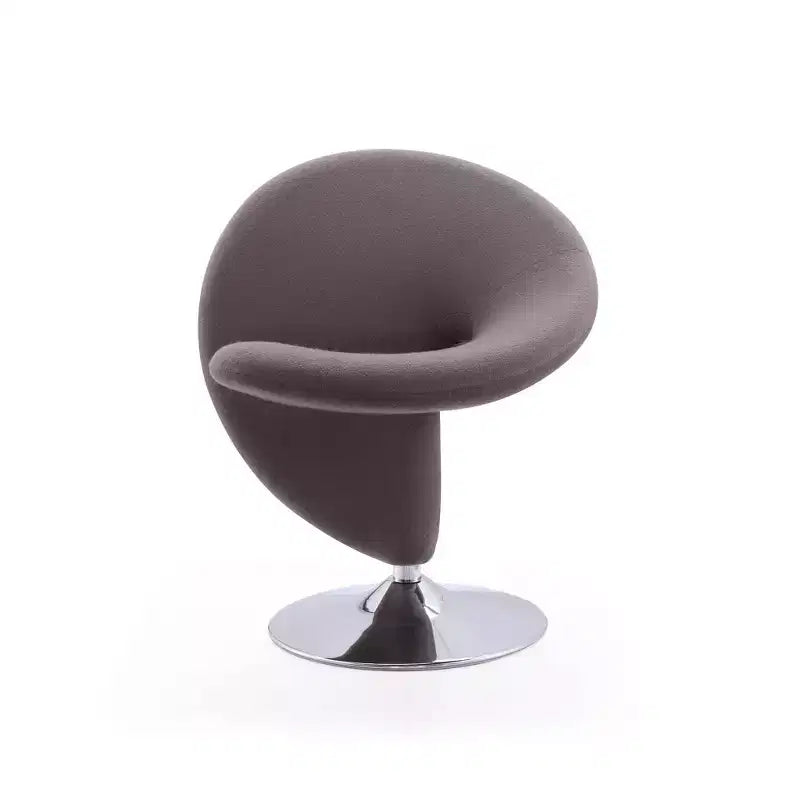 Fauteuil pivotant en mélange de laine bouclée - Manhattan Comfort