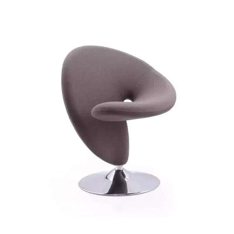 Fauteuil pivotant en mélange de laine bouclée - Manhattan Comfort