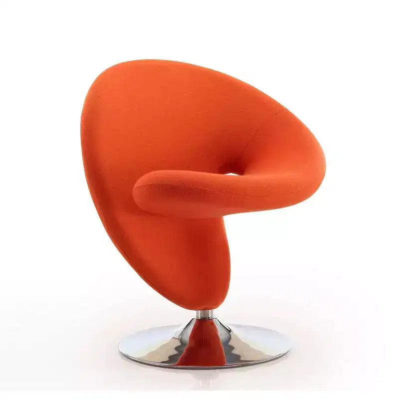 Fauteuil pivotant en mélange de laine bouclée - Manhattan Comfort