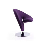 Fauteuil pivotant en mélange de laine bouclée - Manhattan Comfort
