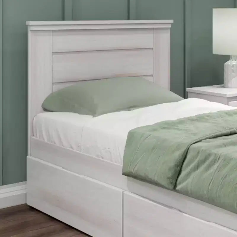 Lit double Max & Lily avec tiroirs de rangement, lit plateforme en bois massif pour enfants