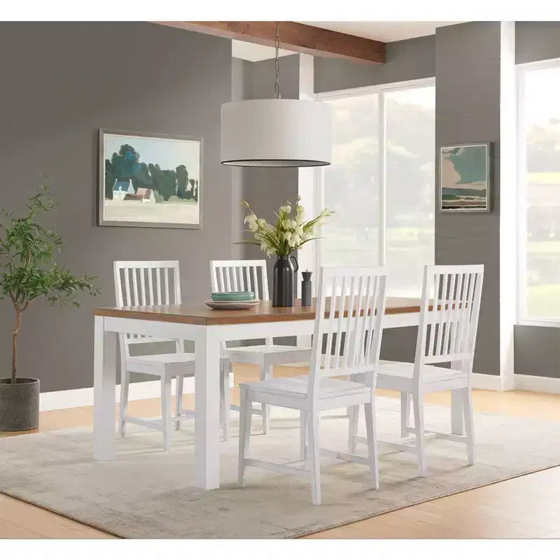 Lot de 2 chaises de salle à manger sans accoudoirs Vienna Wood - Alaterre Furniture