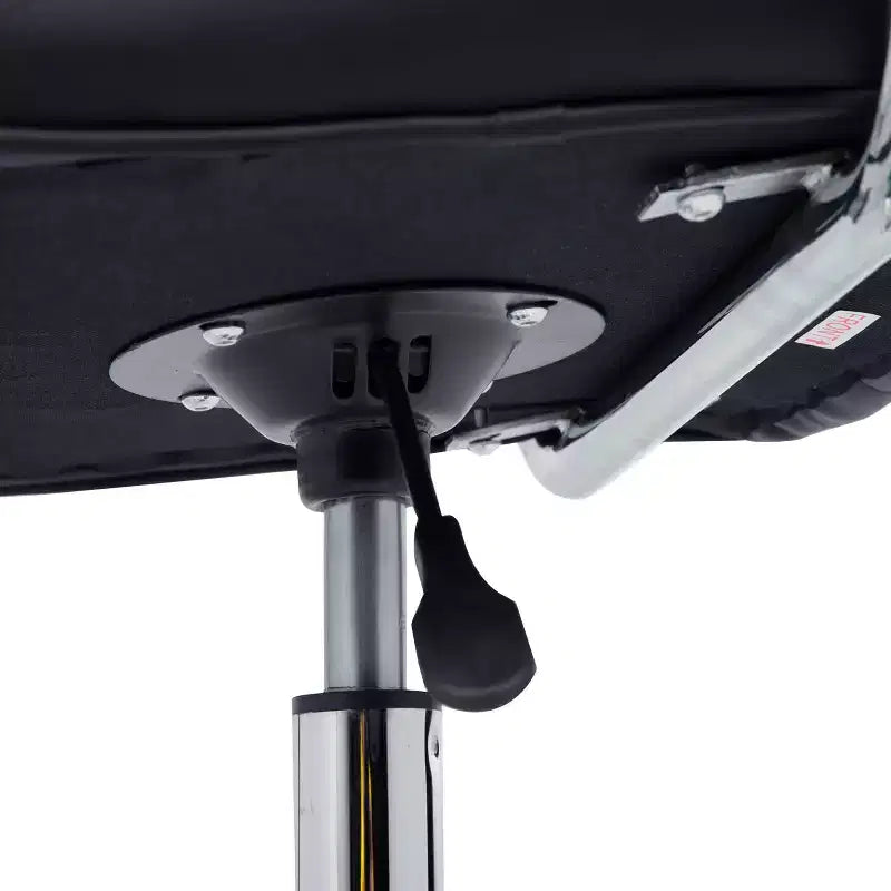 Chaise de bureau HOMCOM moderne en cuir PU rembourré, hauteur réglable, roulettes pivotantes à 360°