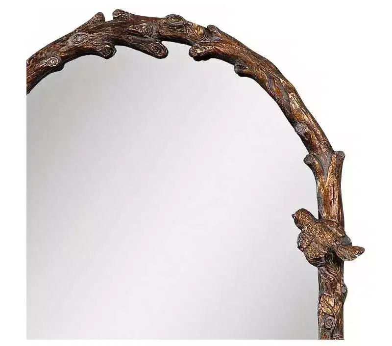 Miroir mural Uttermost Arched Top Vanity Accent, cadre en métal doré et gris antique rustique, 66 cm de large pour salle de bain, chambre, salon, maison