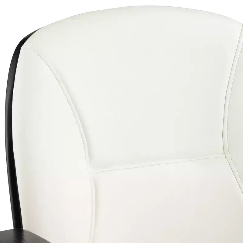 55 Downing Street Chaise de bureau pivotante réglable en tissu et acier Julian White