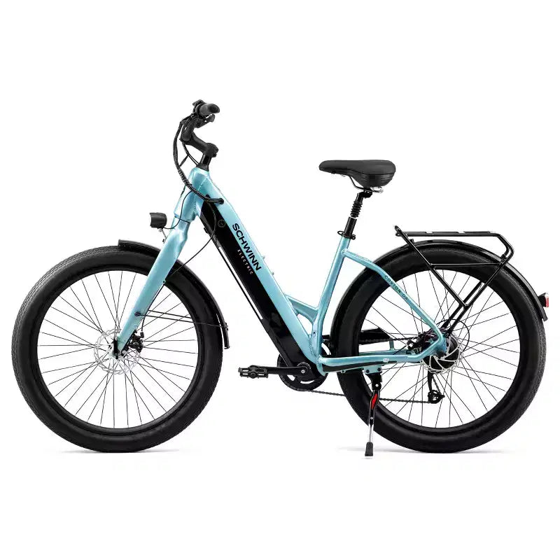 Vélo électrique hybride Schwinn Adult Coston DX 27.5 à enjambement facile