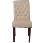 Chaise Parsons rembourrée Merrick Lane avec garniture cloutée