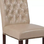 Chaise Parsons rembourrée Merrick Lane avec garniture cloutée