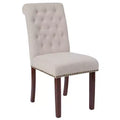 Chaise Parsons rembourrée Merrick Lane avec garniture cloutée