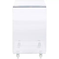 Rollins Acrylic Bar Cart - BCT8006A - Clear - Safavieh