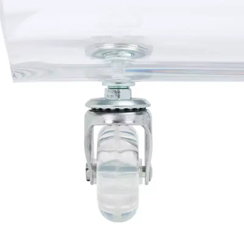 Chariot de bar en acrylique Rollins - BCT8006A - Transparent - Safavieh