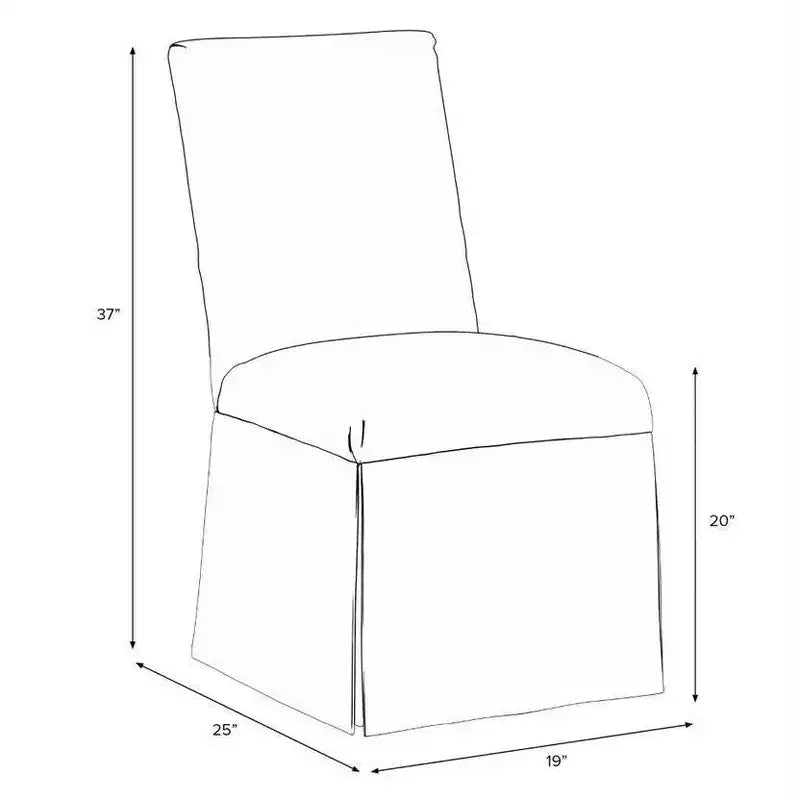 Chaise de salle à manger déhoussable Skyline Furniture Victoria à motif