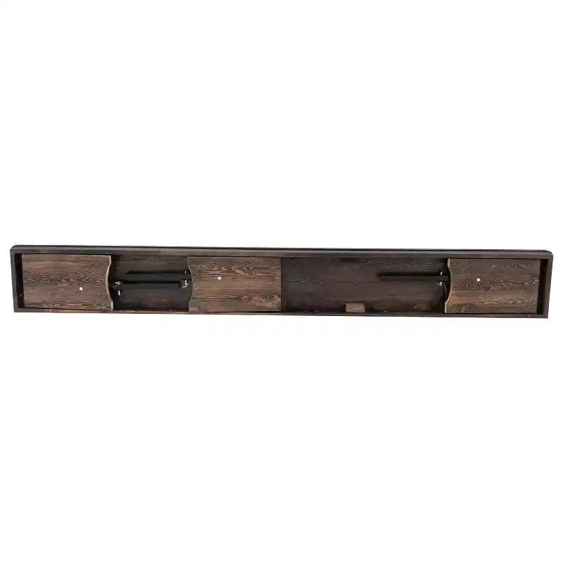 Banc de ferme pliable Emma et Oliver 8' x 12 en pin massif antique et rustique - Banc portable