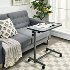 Costway Table Roulante à Plateau Inclinable pour Lit et Ordinateur Portable Gary