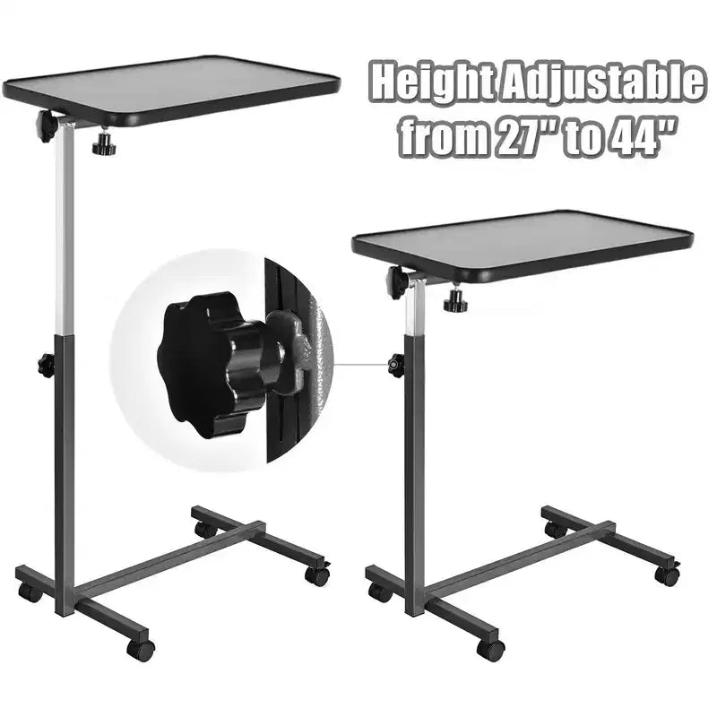 Costway Table Roulante à Plateau Inclinable pour Lit et Ordinateur Portable Gary