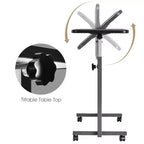 Costway Table Roulante à Plateau Inclinable pour Lit et Ordinateur Portable Gary