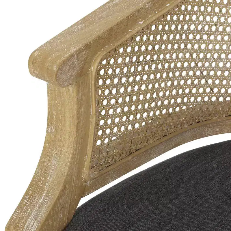 Chaise d'appoint en bois et rotin de style campagnard Steinaker - Christopher Knight Home