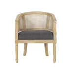 Chaise d'appoint en bois et rotin de style campagnard Steinaker - Christopher Knight Home