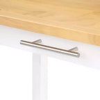 Îlot de cuisine 3 niveaux Designs2Go en bois de boucher avec tiroir – Breighton Home