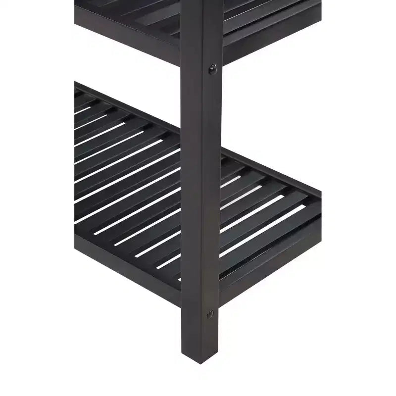 Îlot de cuisine 3 niveaux Designs2Go en bois de boucher avec tiroir – Breighton Home