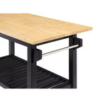 Îlot de cuisine 3 niveaux Designs2Go en bois de boucher avec tiroir – Breighton Home