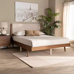 Lit à plateforme Senna en bois - Baxton Studio