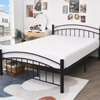 Costway Matelas en mousse 8'' grand lit/double/queen/king Jacquard Fermeté moyenne Lit-dans-une-boîte Chambre à coucher avec housse amovible