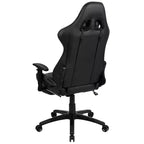 Chaise de jeu inclinable en similicuir BlackArc – Accoudoirs pivotants réglables en hauteur, repose-pieds escamotable, oreillers de tête et lombaires