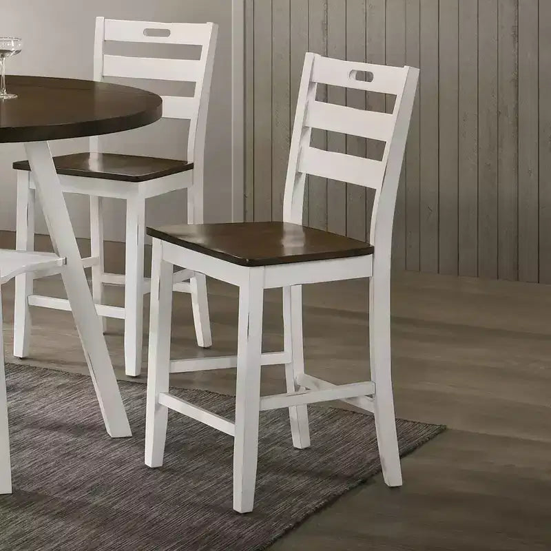 Lot de 2 chaises hautes Danforthe à dossier échelle - HOMES: Inside + Out