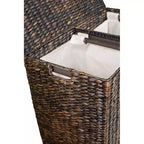 Panier à linge double BirdRock Home avec couvercle et intérieur divisé