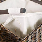Panier à linge double BirdRock Home avec couvercle et intérieur divisé