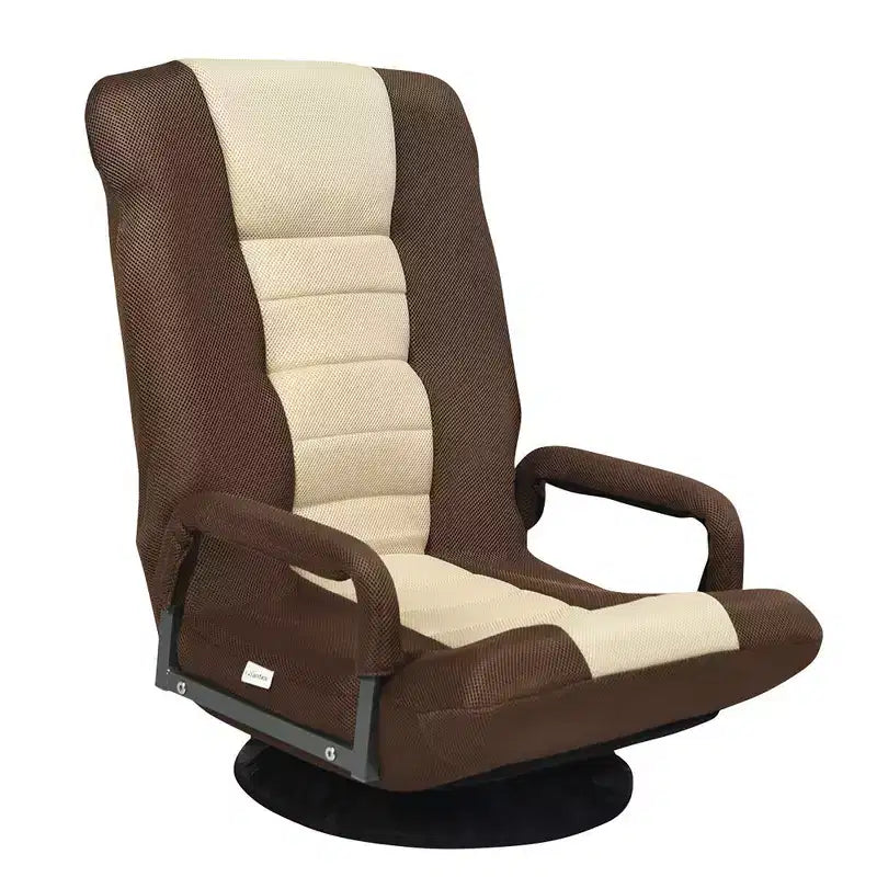 Chaise de jeu au sol pivotante à 360 degrés Costway avec dossier pliable et réglable