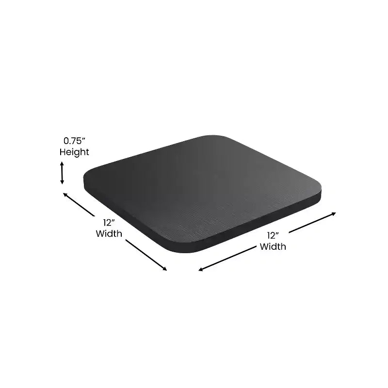 Flash Furniture Cierra, ensemble de 4 tabourets de bar en métal sans dossier de 61 cm de hauteur, de qualité commerciale, pour l'intérieur, avec sièges en résine polyvalente tout temps