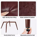 Fauteuil d'appoint en cuir à oreilles Yaheetech pour salon