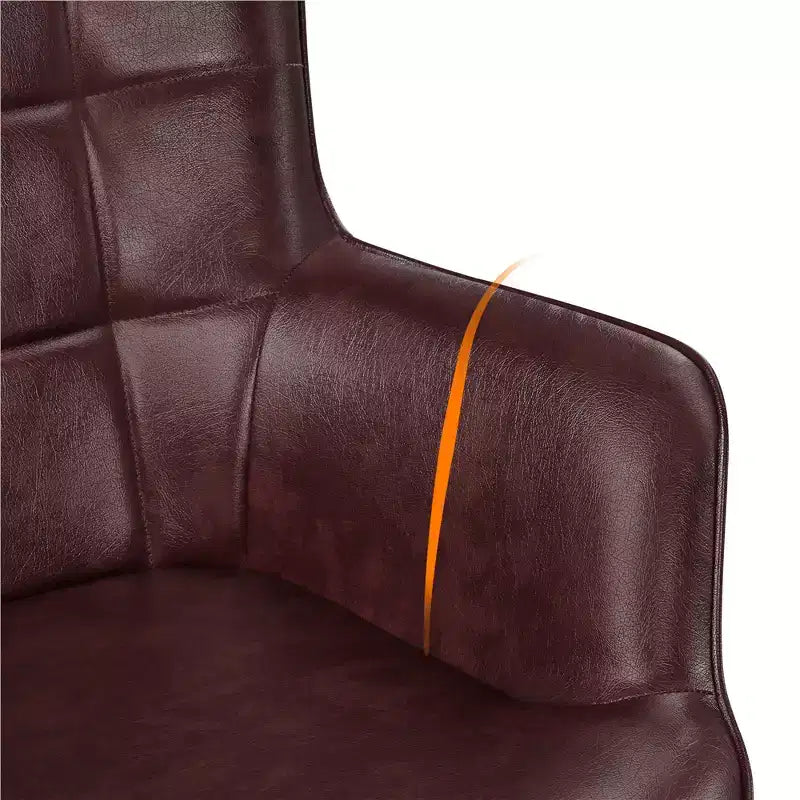Fauteuil d'appoint en cuir à oreilles Yaheetech pour salon