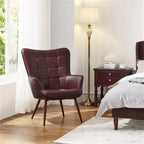 Fauteuil d'appoint en cuir à oreilles Yaheetech pour salon